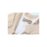 Baby Boy Footie Tuxedo Outfit with Bow Tie for Christmas Holidays - The Perfect Gentleman Look