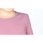 Girls' Basic Crewneck Long Sleeve Cotton T-Shirt / 11-12 Years LILAX