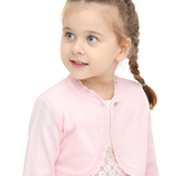 Girls Knit Lace Detailed Buttoned Bolero Cardigan