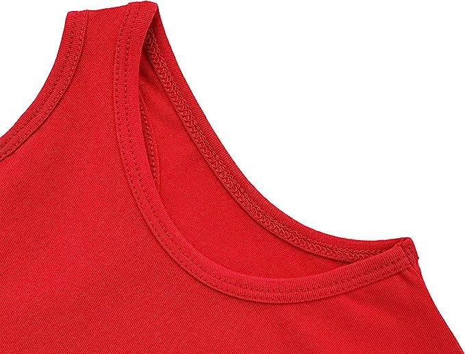 Girls' Soft Solid Cotton Blend Racerback Tank Top / 11-12 Years LILAX