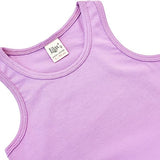 Girls' Soft Solid Cotton Blend Racerback Tank Top / 11-12 Years LILAX