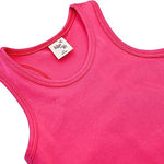 Girls' Soft Solid Cotton Blend Racerback Tank Top / 11-12 Years LILAX