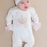 Jeweled Crown Layette Gift Set for Baby Girls: 3 Pieces LILAX