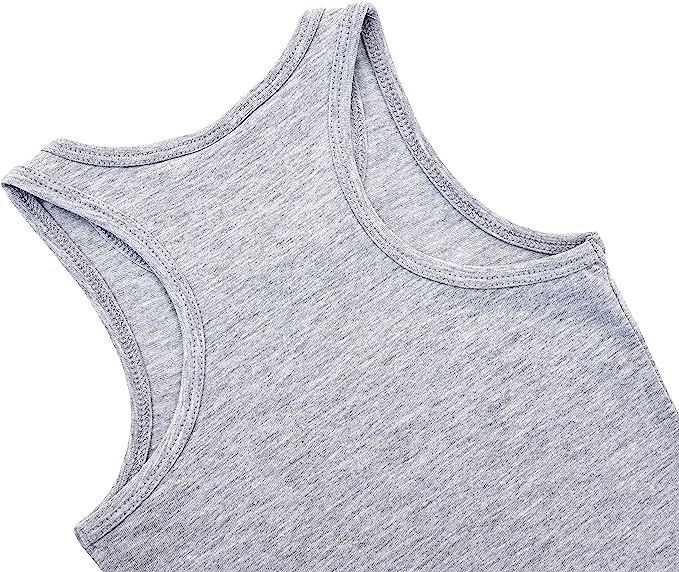 Girls' Soft Solid Cotton Blend Racerback Tank Top / 11-12 Years LILAX