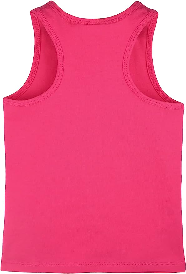 Girls' Soft Solid Cotton Blend Racerback Tank Top / 11-12 Years LILAX