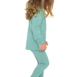 Turtleneck Long Sleeve Shirt and Comfy Leggings for Girls' Clothing 10-12 Years lilax