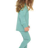 Turtleneck Long Sleeve Shirt and Comfy Leggings for Girls' Clothing 10-12 Years lilax