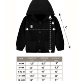 Baby Boy Hooded Button Down Knit Cardigan Sweater