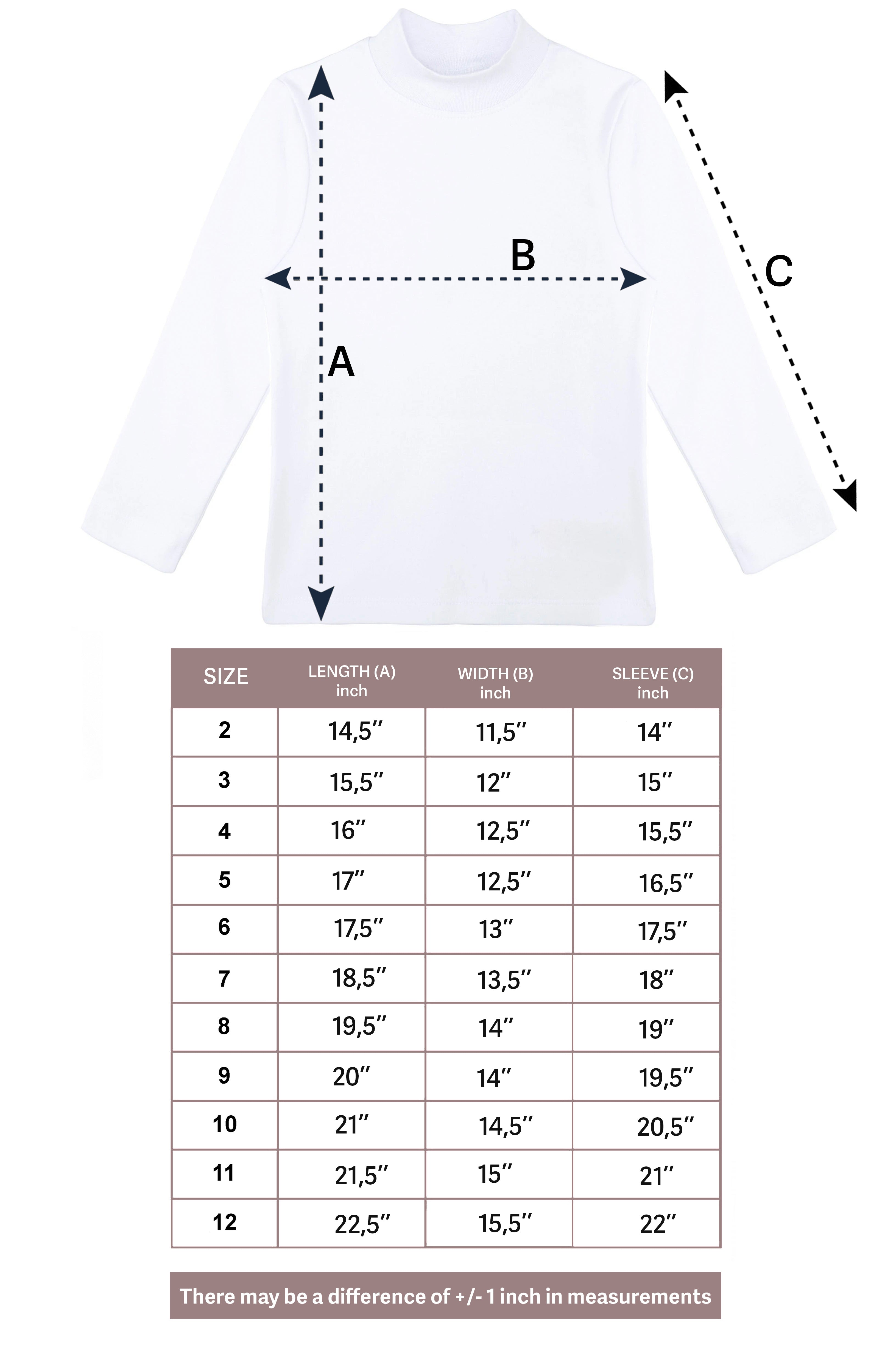 Girls cotton basic solid mockneck t-shirt; best for baby girl clothes & christmas gift ideas