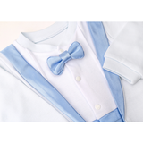 Baby Boy Bow-Tied Tuxedo Footie