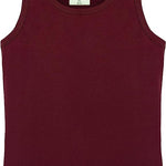 Girls' Soft Solid Cotton Blend Racerback Tank Top / 11-12 Years LILAX