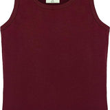 Girls' Soft Solid Cotton Blend Racerback Tank Top / 11-12 Years LILAX