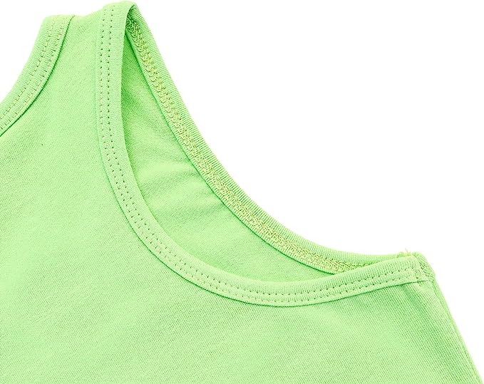 Girls' Soft Solid Cotton Blend Racerback Tank Top / 11-12 Years LILAX