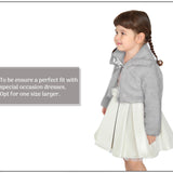 Girls Cozy Faux Fur Bolero Jacket Shrug Flower Girl Dress Coat