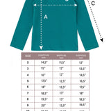 Girls' Solid Cotton Shirt Basic Long Sleeve Turtleneck T-Shirt / 5 to 8 Years LILAX