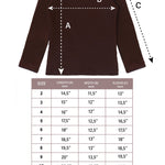 Girls' Solid Cotton Shirt Basic Long Sleeve Turtleneck T-Shirt / 5 to 8 Years LILAX