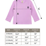 Baby Girls' Basic Long Sleeve Round Neck T-Shirt / 6 to 12 Months LILAX