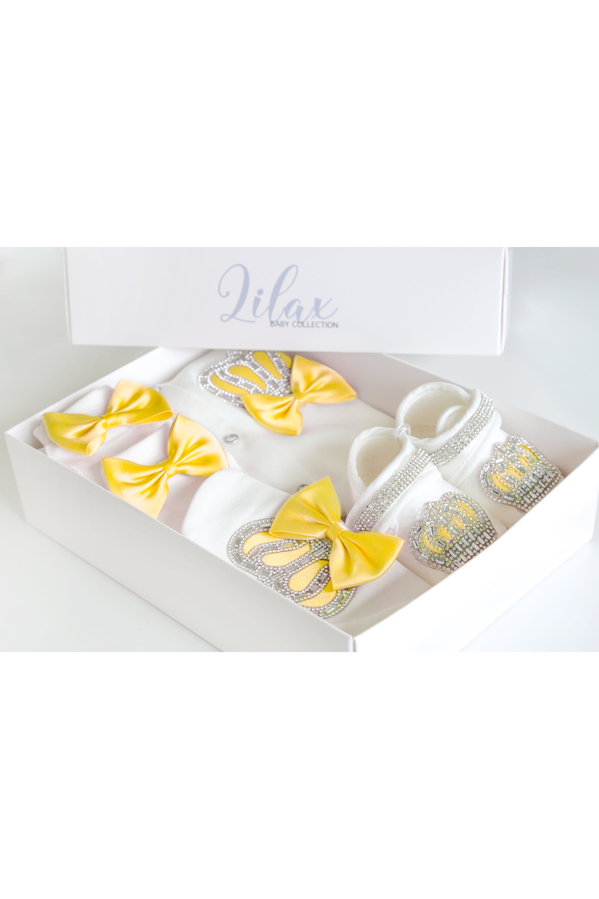 Baby Girls' Layette Set 4 Piece Gift Set for Newborns LILAX