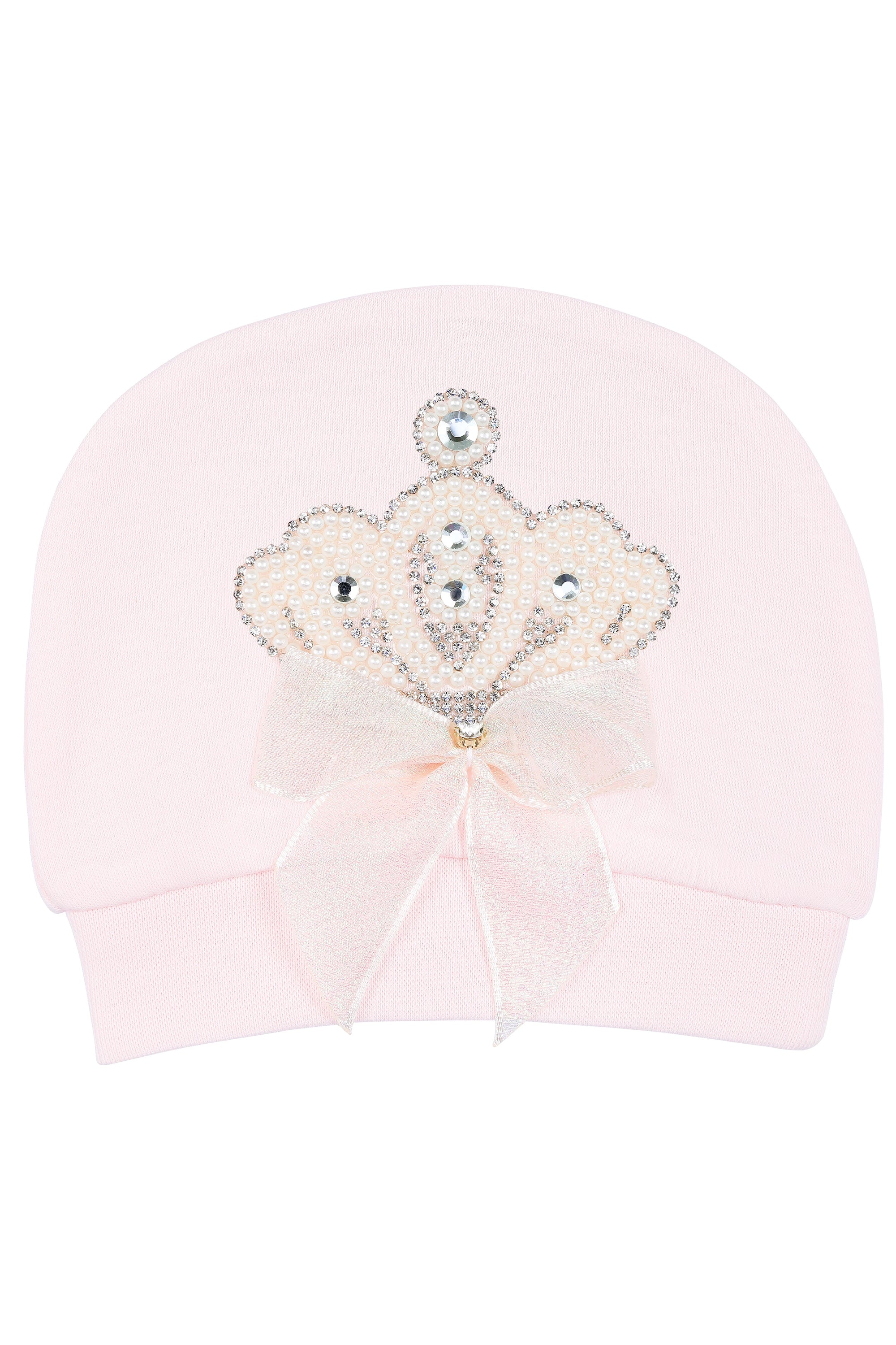 Jeweled Crown Layette Gift Set for Baby Girls: 3 Pieces LILAX