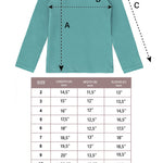 Girls' Solid Cotton Shirt Basic Long Sleeve Turtleneck T-Shirt / 9 to 12 Years LILAX