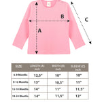 Baby Girls' Basic Long Sleeve Round Neck T-Shirt / 6 to 12 Months LILAX