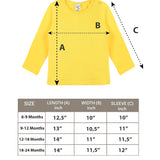 Baby Girls' Basic Long Sleeve Round Neck T-Shirt / 12 to 24 Months