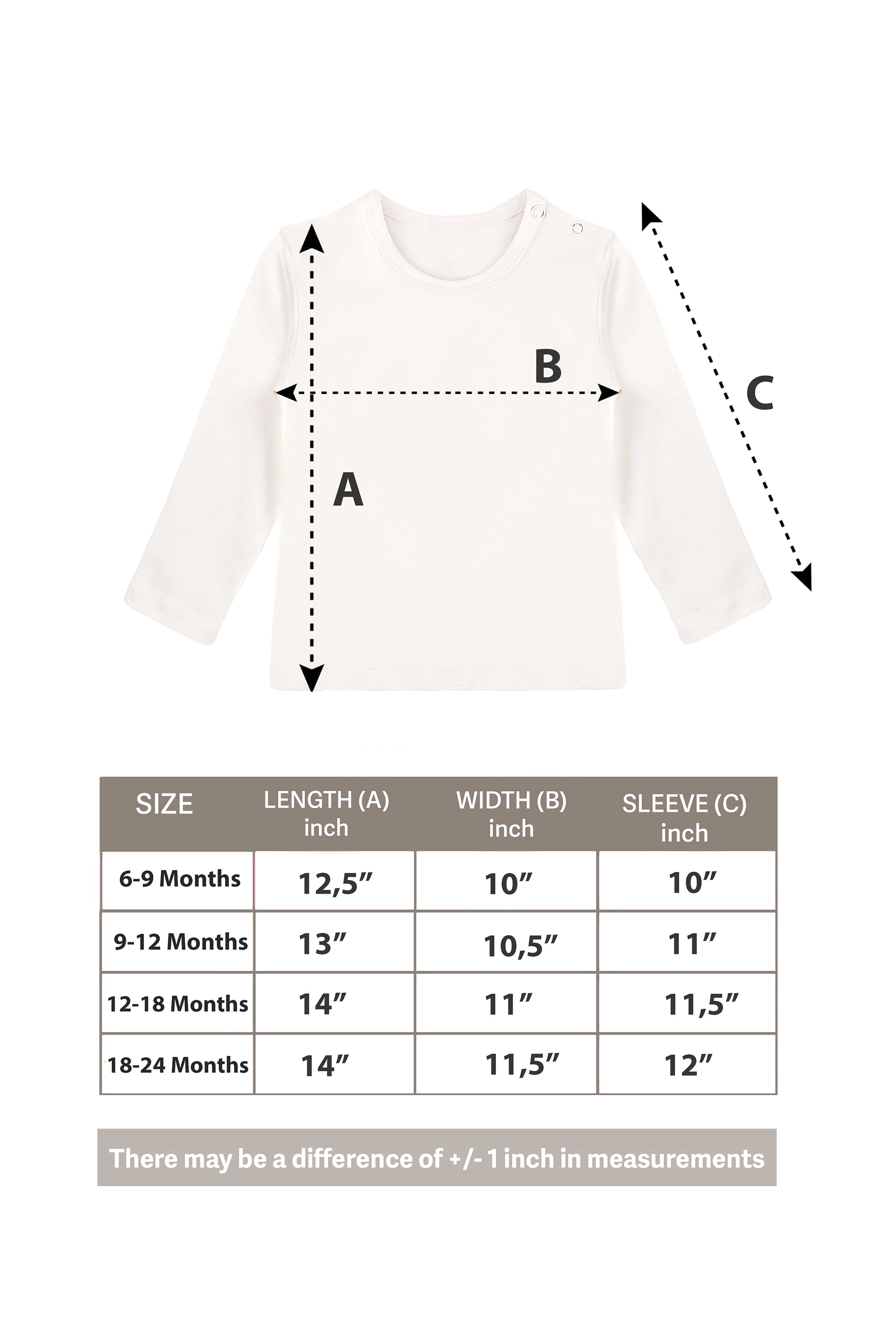 Baby Girls' Basic Long Sleeve Round Neck T-Shirt / 6 to 12 Months LILAX