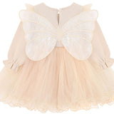 Girl Butterfly Wing Long Sleeve Tulle Party Princess Dress