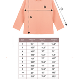 Toddler Cotton Long Sleeve Basic Crewneck T-Shirt