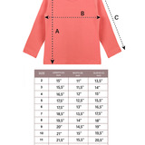 Toddler Cotton Long Sleeve Basic Crewneck T-Shirt