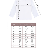 Little Girls Cotton Long Sleeve Basic Crewneck T-Shirt