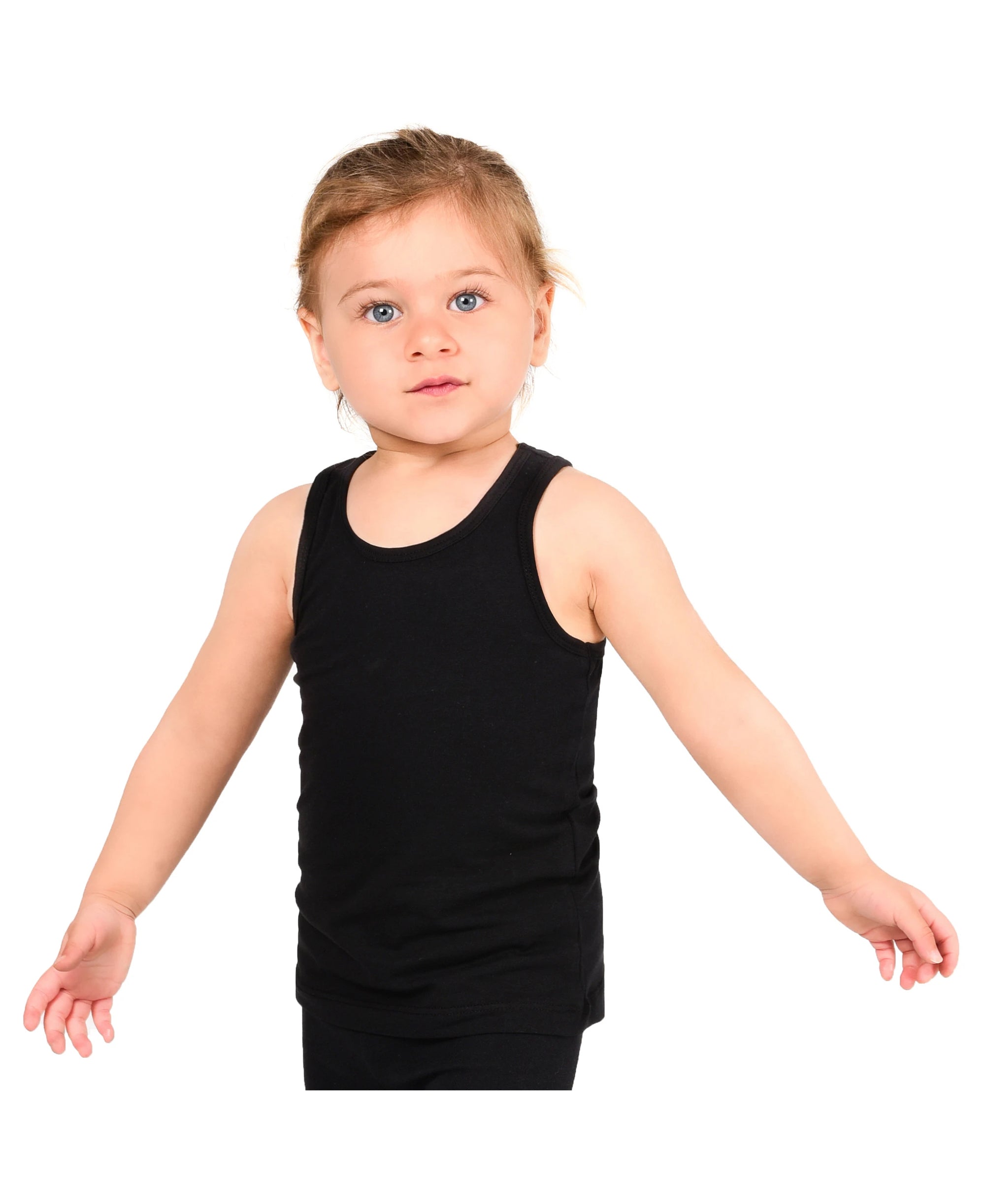 Girls cotton basic solid racerbank tanktop; best for baby girl clothes & christmas gift ideas