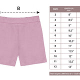 Girls cotton basic solid short; best for baby girl clothes & christmas gift ideas