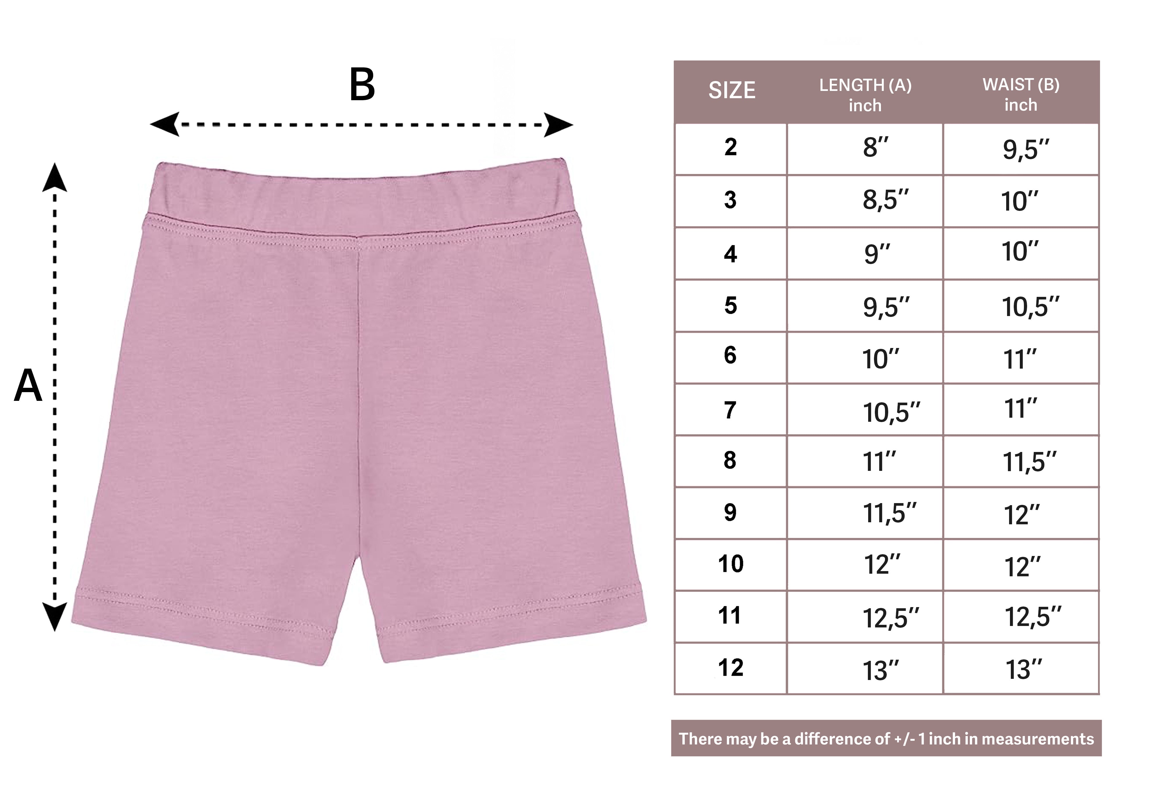 Basic Short for Gymnastics or Under Skirts Solid Soft Dance 10 to 12 Years LILAX