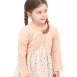 Girls Knit Lace Detailed Buttoned Bolero Cardigan