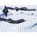 Boys Patterned Shirt & Suspender Pants Set