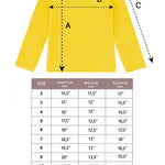 Girls' Solid Cotton Shirt Basic Long Sleeve Turtleneck T-Shirt / Toddler LILAX