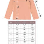 Girls' Solid Cotton Shirt Basic Long Sleeve Turtleneck T-Shirt / Toddler LILAX