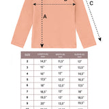 Girls' Solid Cotton Shirt Basic Long Sleeve Turtleneck T-Shirt / Toddler LILAX