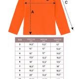 Girls' Solid Cotton Shirt Basic Long Sleeve Turtleneck T-Shirt / 5 to 8 Years LILAX