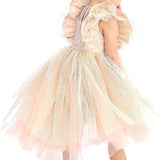 Baby girl dress with tulle skirt and ruffle sleeves; perfect for baby girl clothes & christmas gift ideas