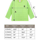 Baby Girls' Basic Long Sleeve Round Neck T-Shirt / 12 to 24 Months