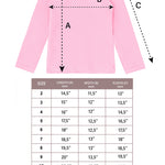 Girls' Solid Cotton Shirt Basic Long Sleeve Turtleneck T-Shirt / 5 to 8 Years LILAX