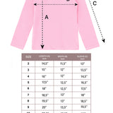 Girls' Solid Cotton Shirt Basic Long Sleeve Turtleneck T-Shirt / 5 to 8 Years LILAX