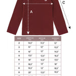 Girls' Solid Cotton Shirt Basic Long Sleeve Turtleneck T-Shirt / 5 to 8 Years LILAX