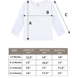 Baby Girls' Basic Long Sleeve Round Neck T-Shirt / 12 to 24 Months