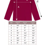 Girls' Solid Cotton Shirt Basic Long Sleeve Turtleneck T-Shirt / 9 to 12 Years LILAX