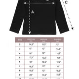 Girls' Solid Cotton Shirt Basic Long Sleeve Turtleneck T-Shirt / 9 to 12 Years LILAX