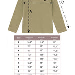 Girls' Solid Cotton Shirt Basic Long Sleeve Turtleneck T-Shirt / 9 to 12 Years LILAX