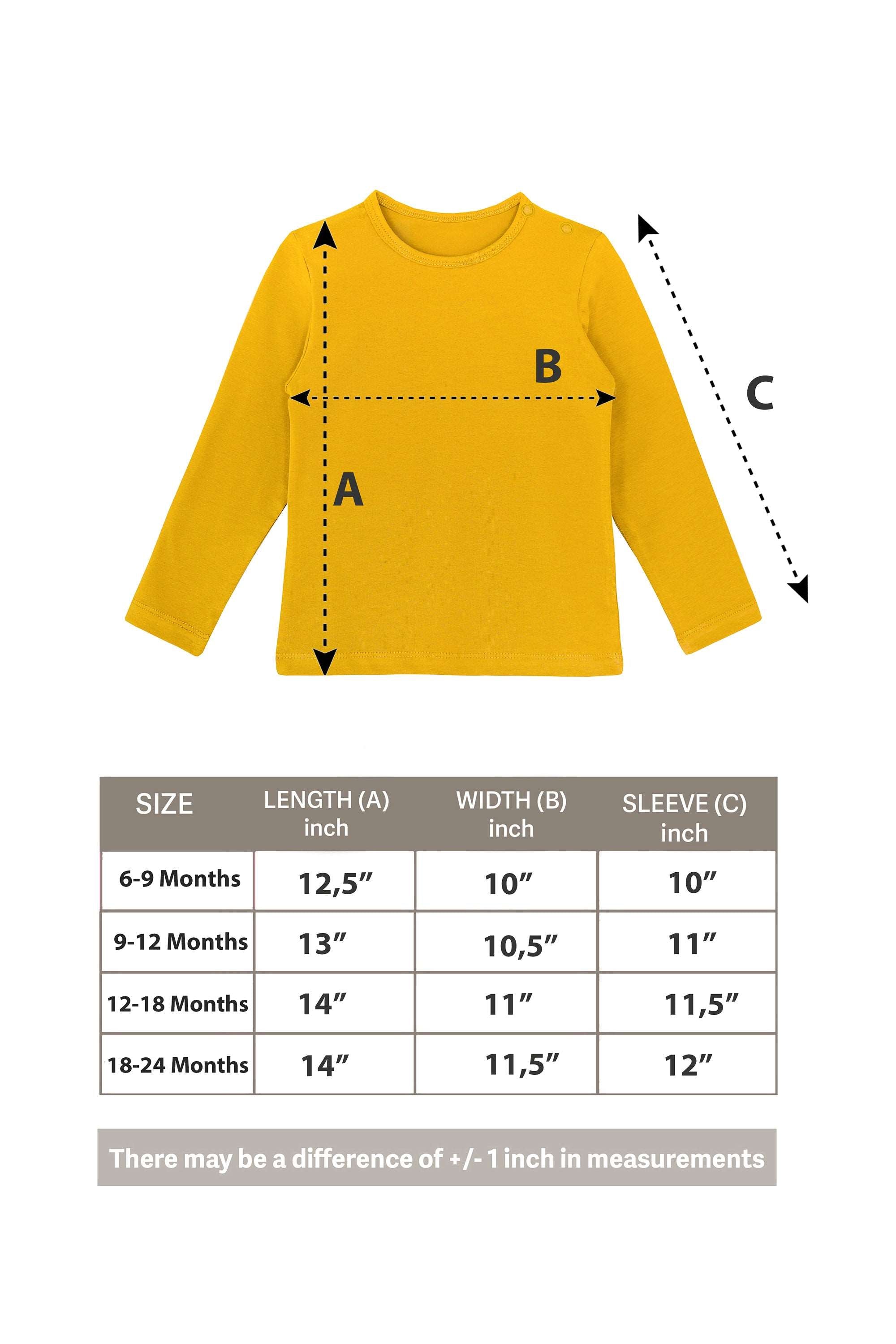 Baby Girls' Basic Long Sleeve Round Neck T-Shirt / 6 to 12 Months LILAX